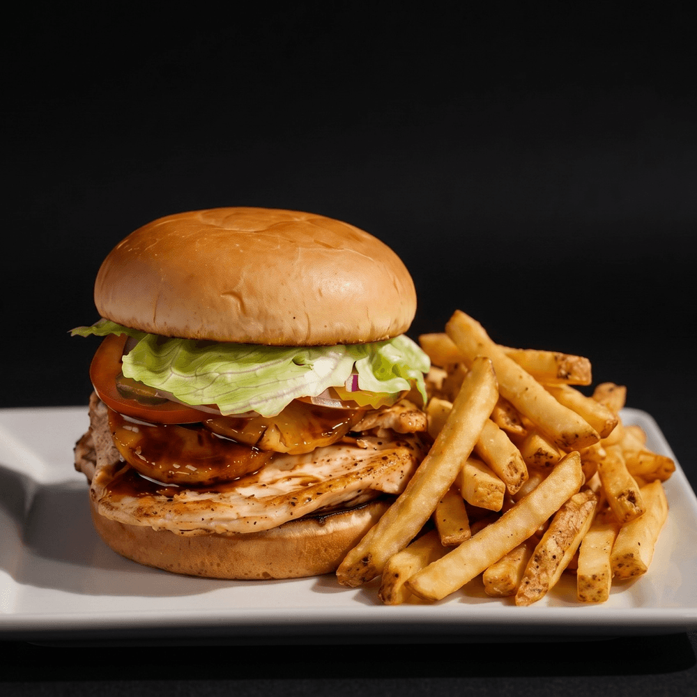 The Chicken Teriyaki Barn Burger