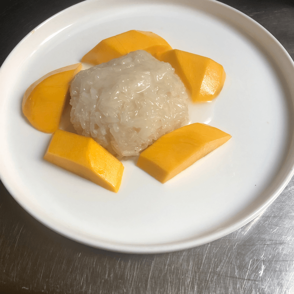 White Sticky Rice with Mango