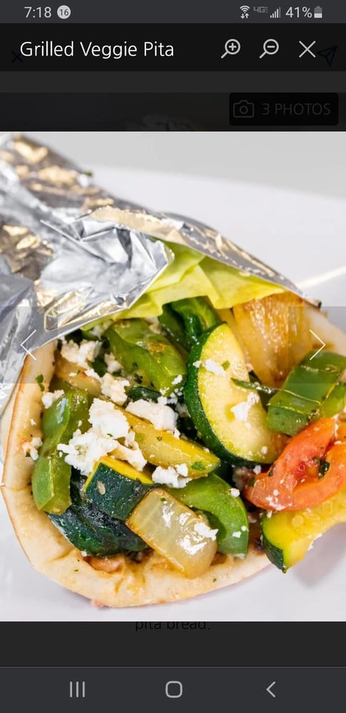 Grilled Veggie Pita