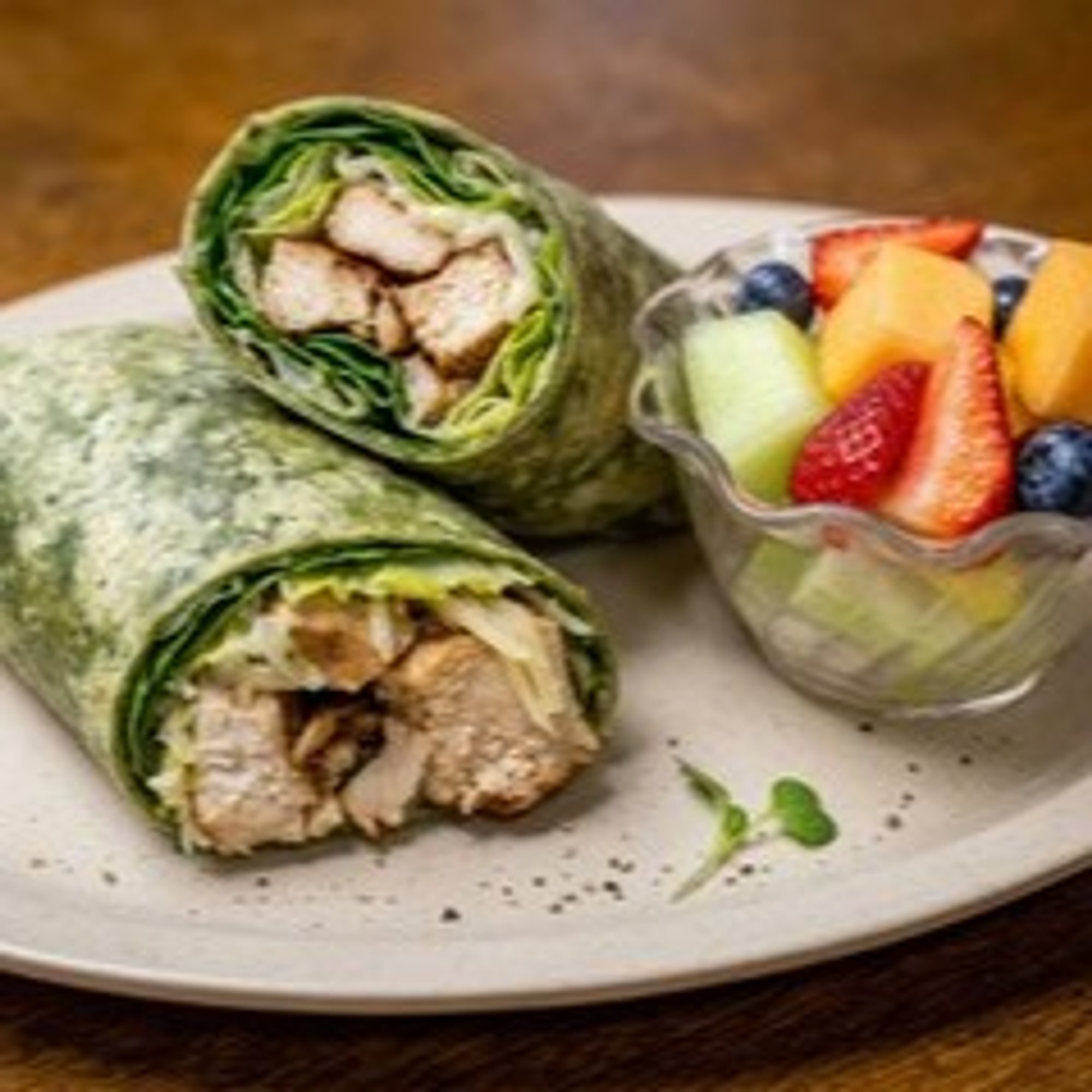 <CHICKEN CAESAR WRAP>