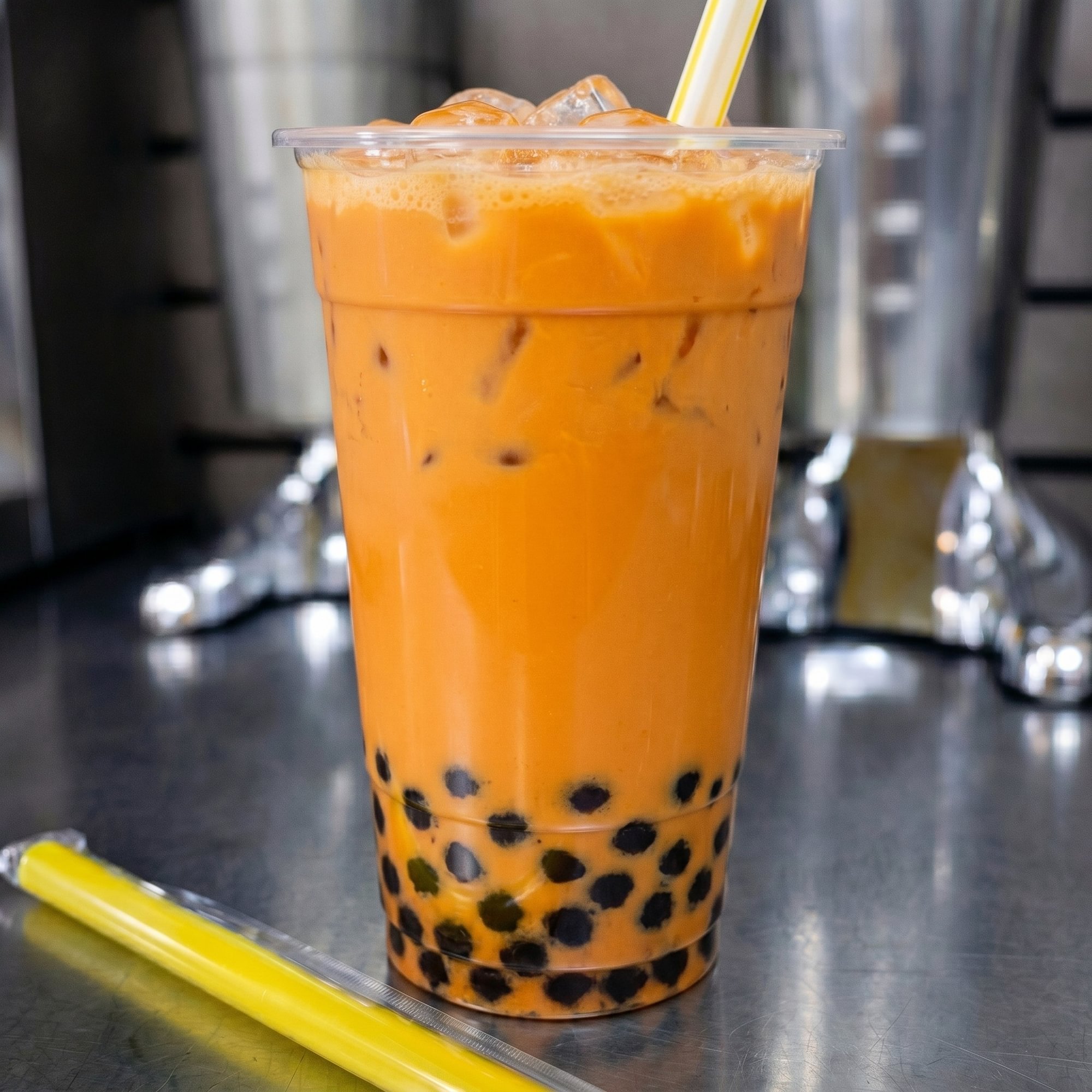 Golden Thai Tea Glow Boba