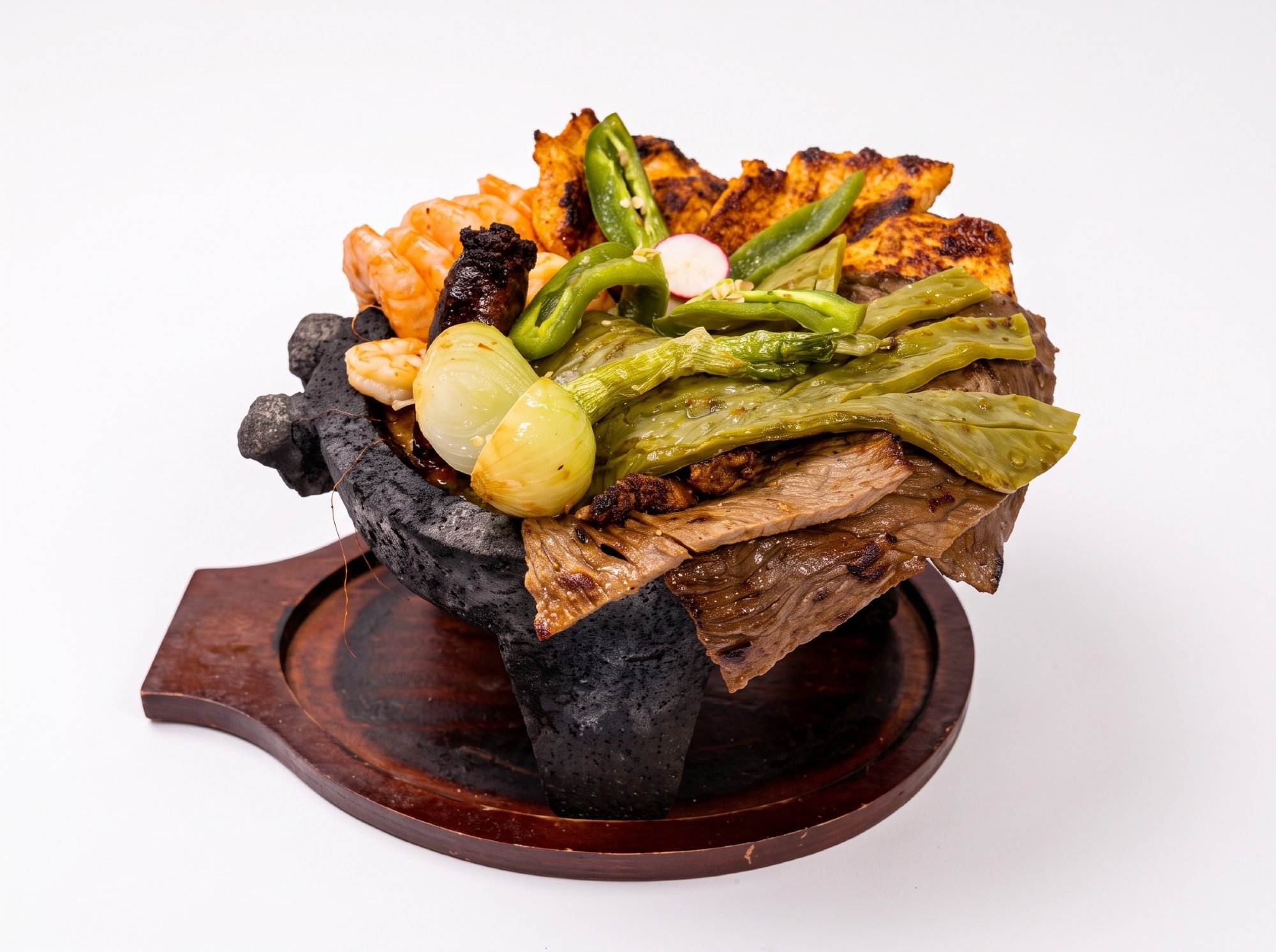 El Molcajete (Stone Mortar Platter)