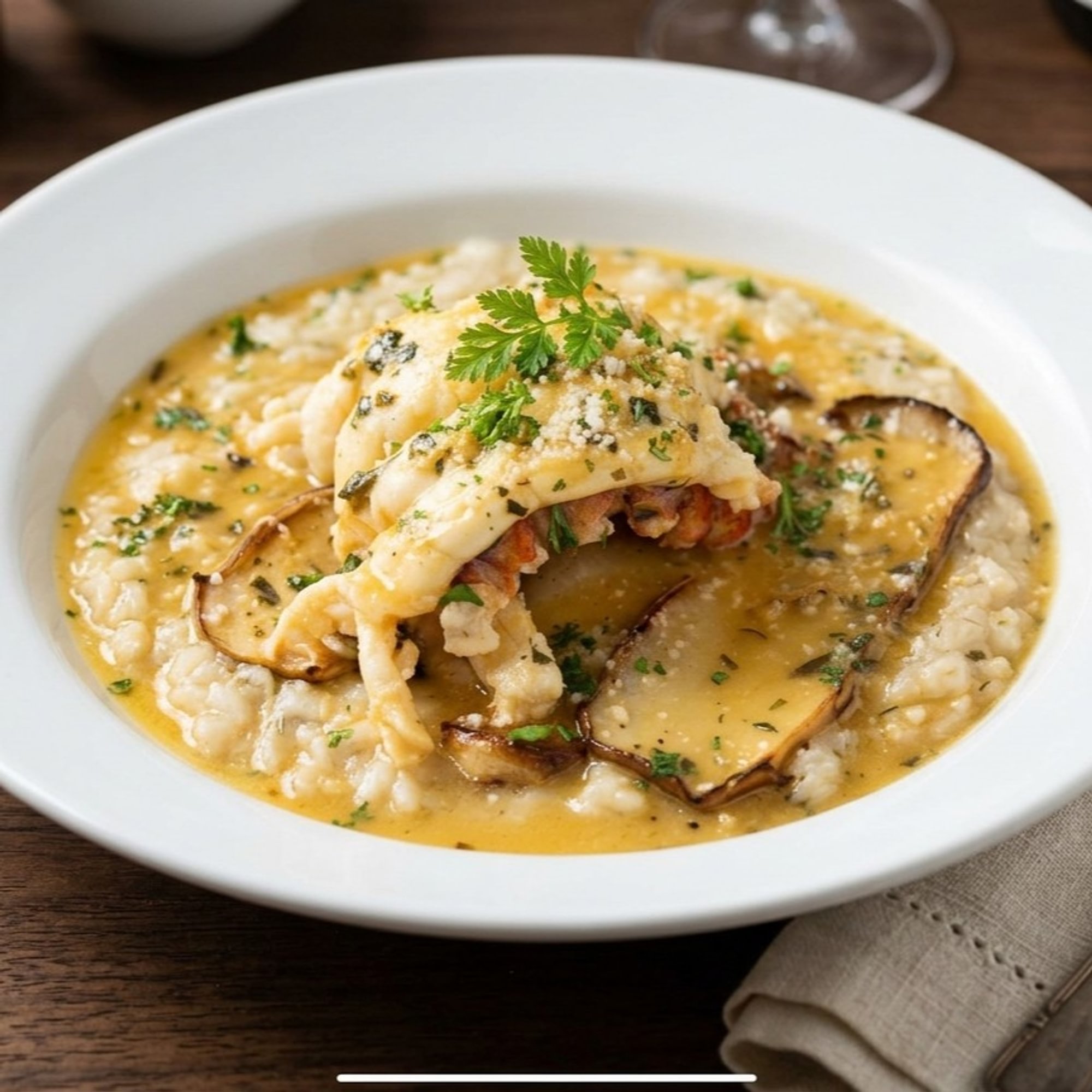 Butter-Poached Lobster Risotto
