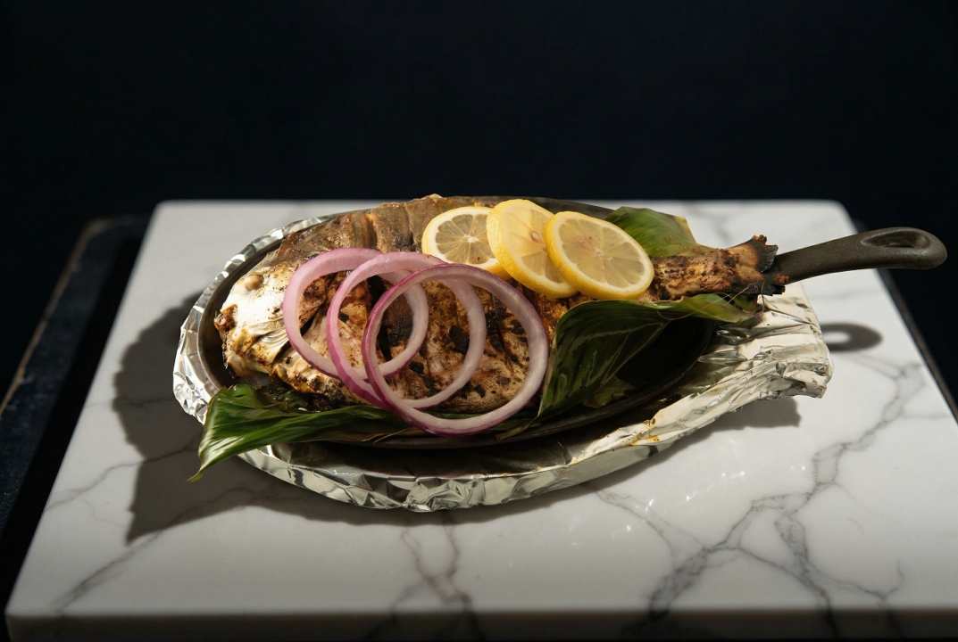 Banana Leaf Sizzler Fish
