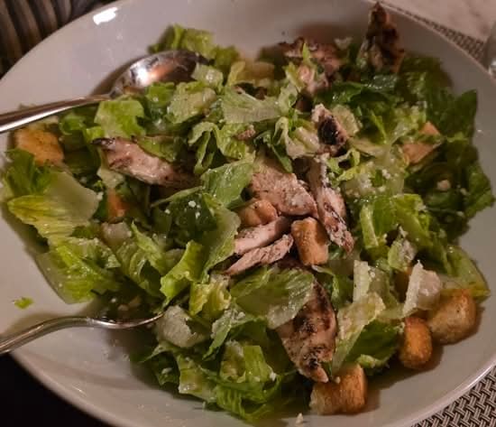 CAESAR SALAD WITH GRILLED CHICKEN