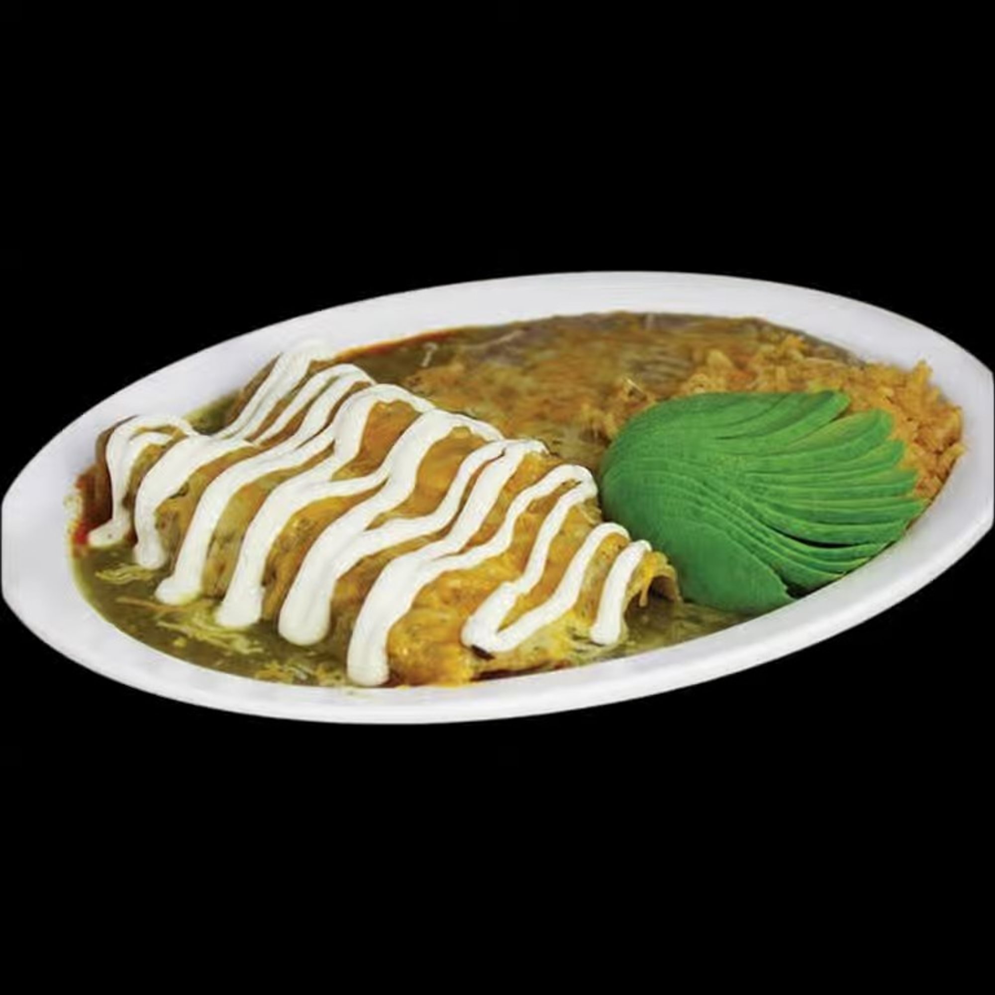 Chicken Enchiladas Verdes Combo