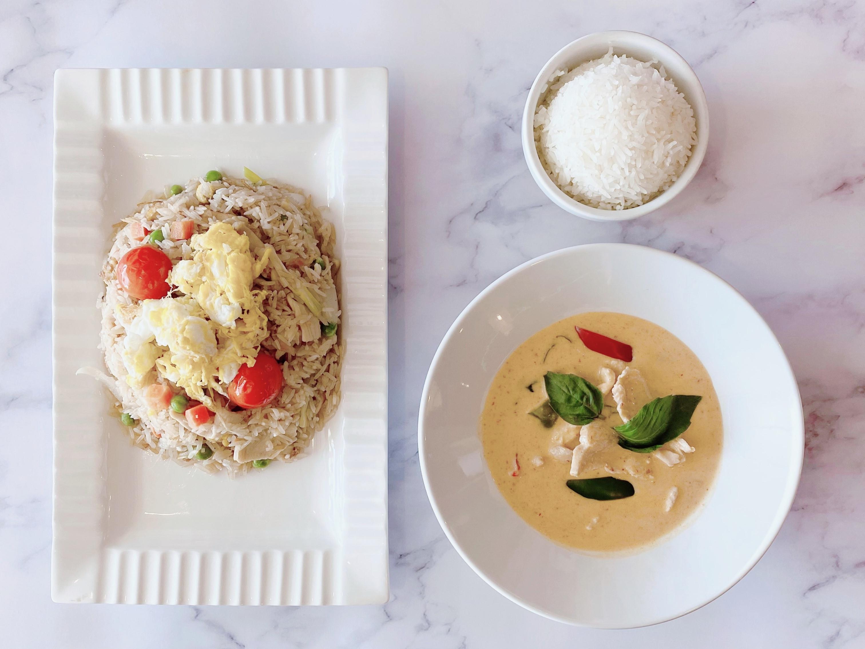 (Combo Full Size) Thai Fried Rice + Panang Curry
