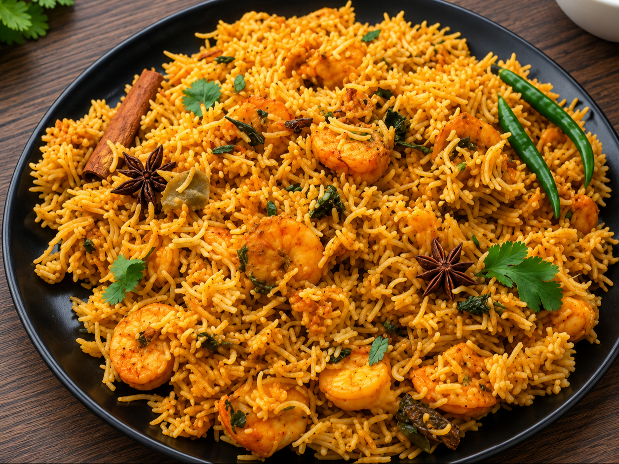 Shrimp Dum Biryani
