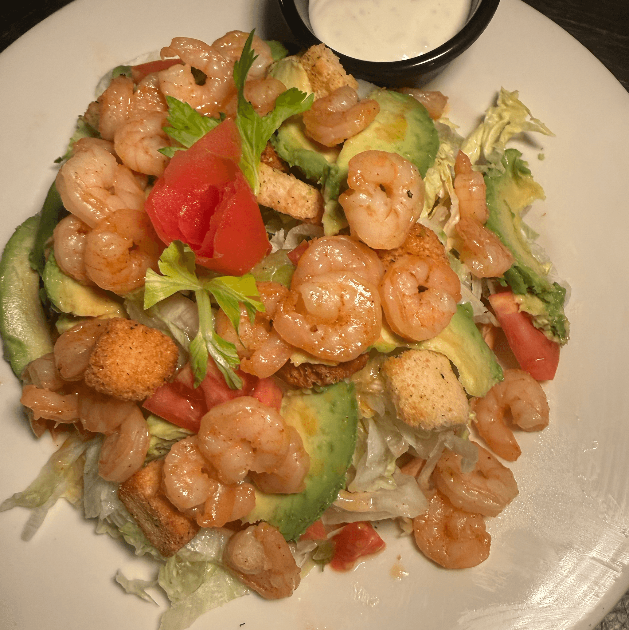 Shrimp Tostada Salad