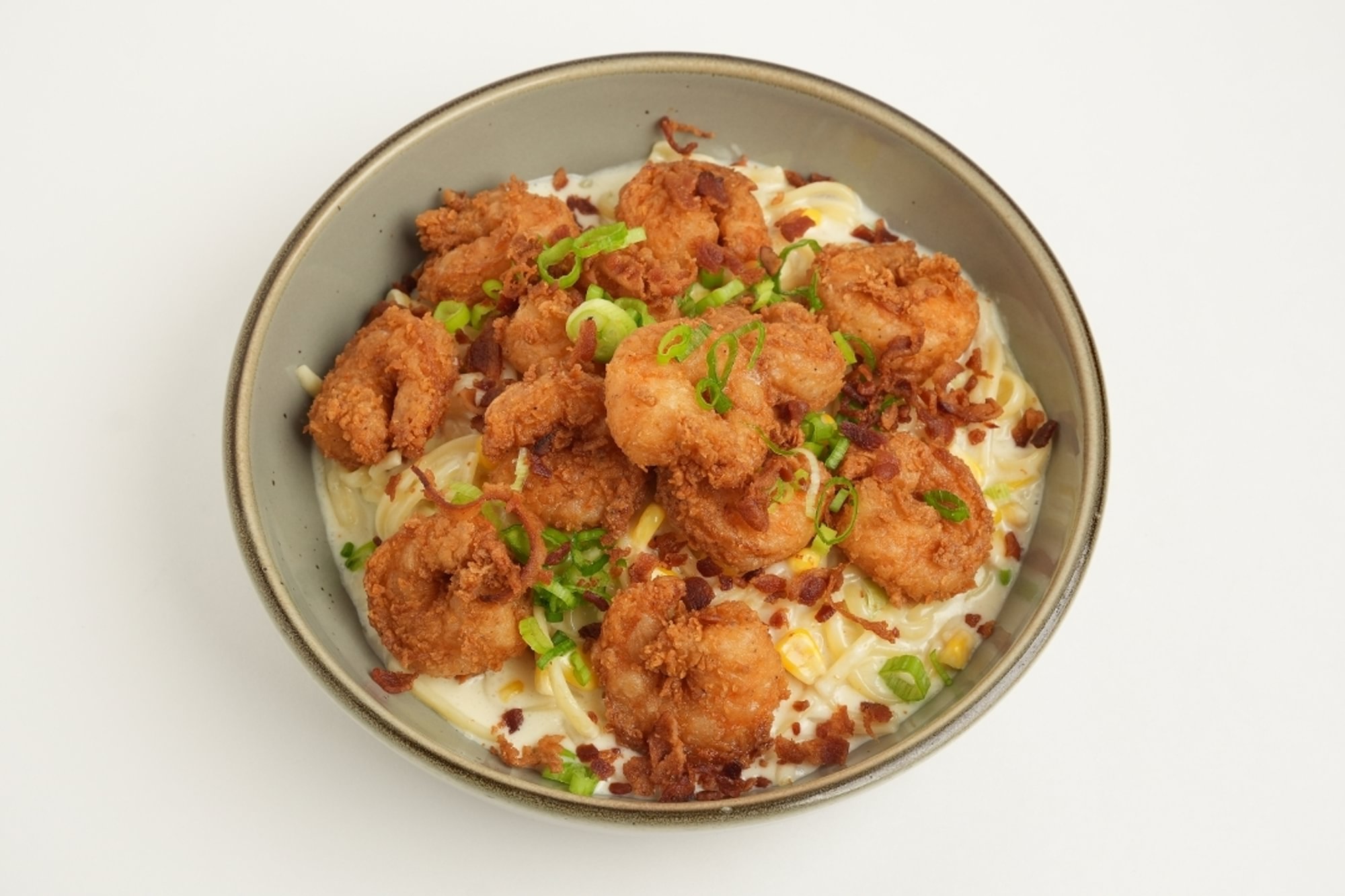 Crispy Shrimp Fettuccine
