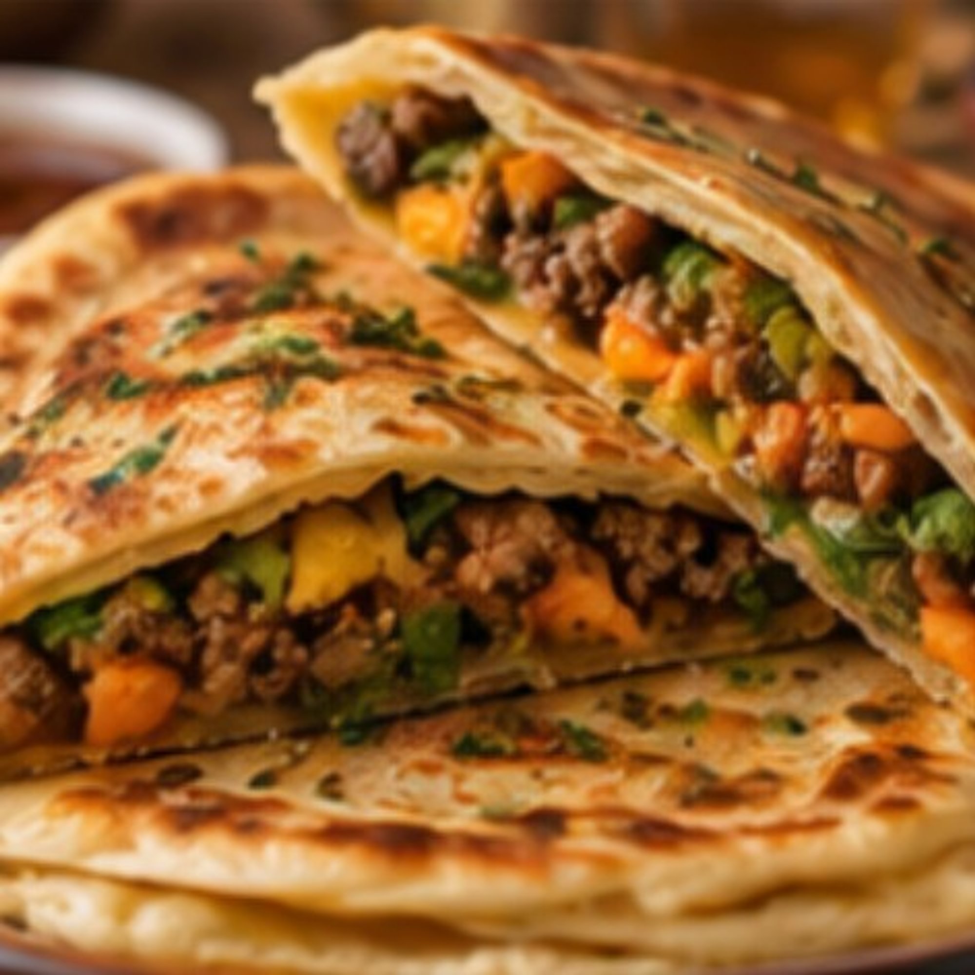 Msemen (W/ Meat & Veggie)
