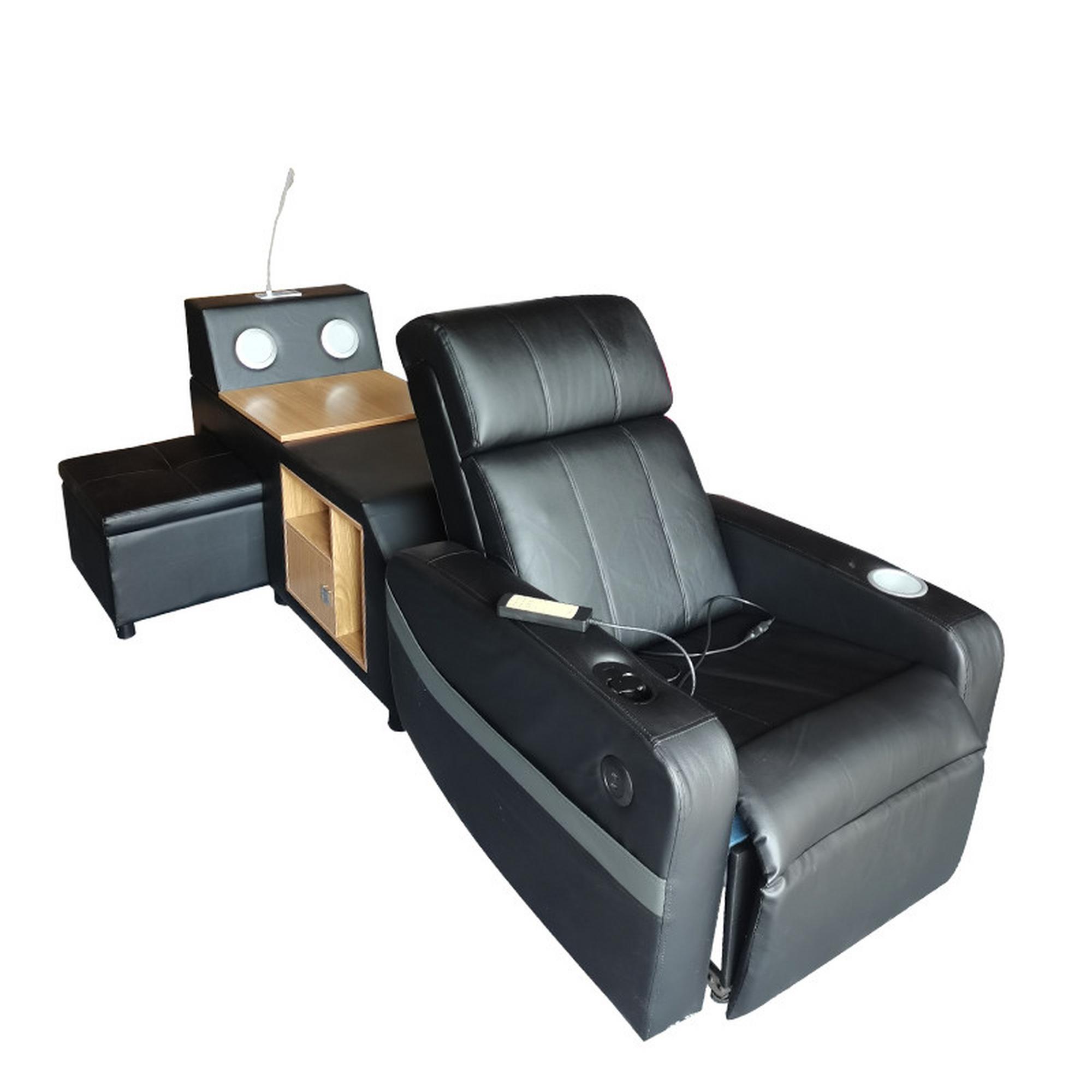 Bluetooth Recliner Bed Console w/ Night-Table