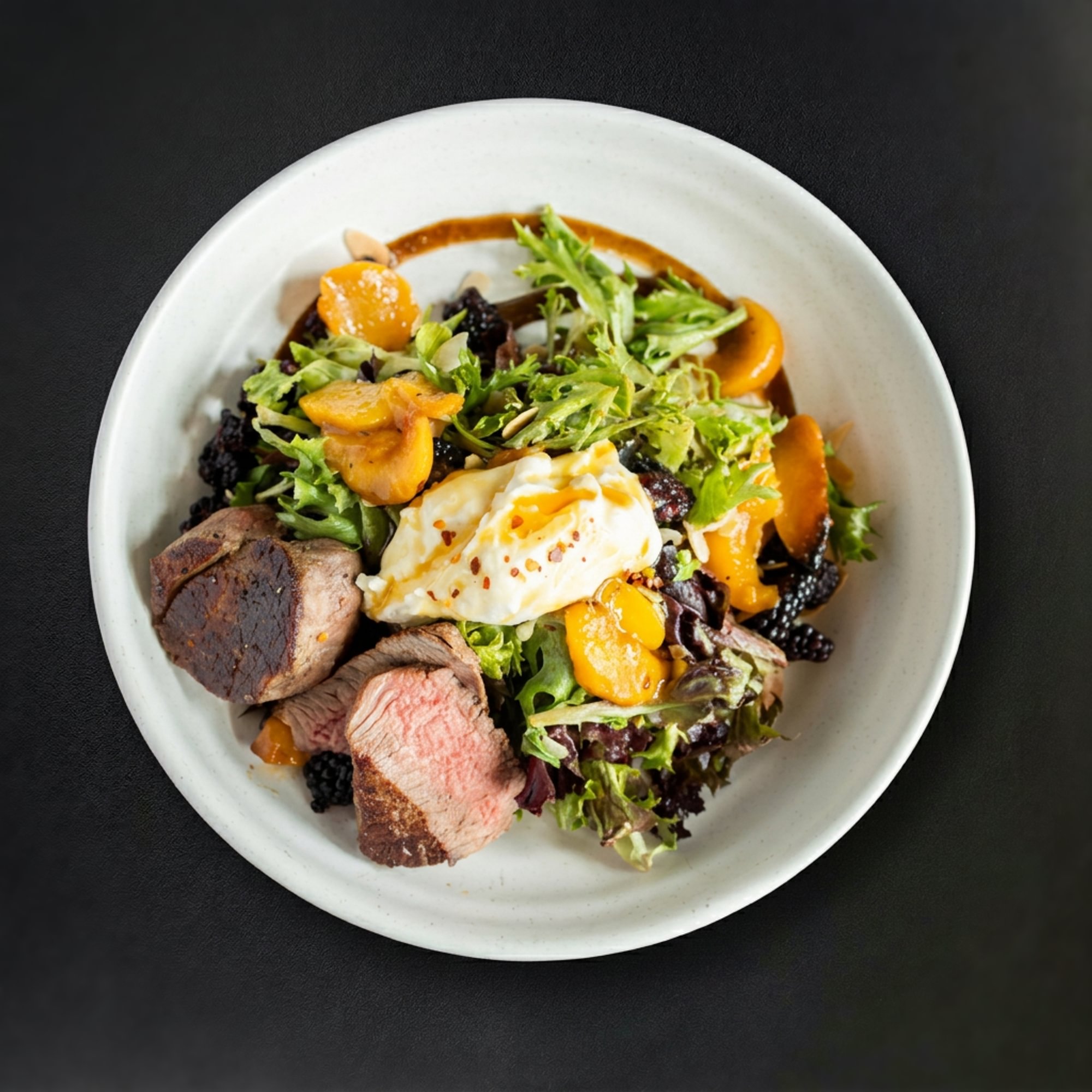 Blackberry Peach & Steak