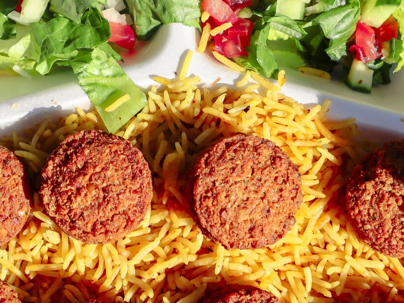 Falafel Rice Platter (Veg)