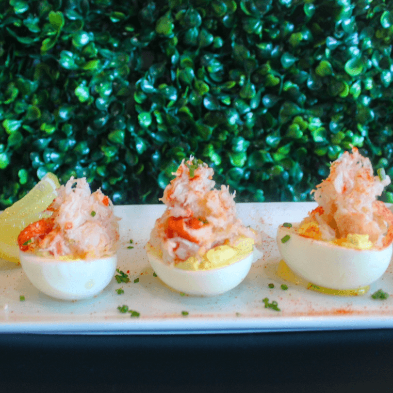 Lobster Devil Eggs