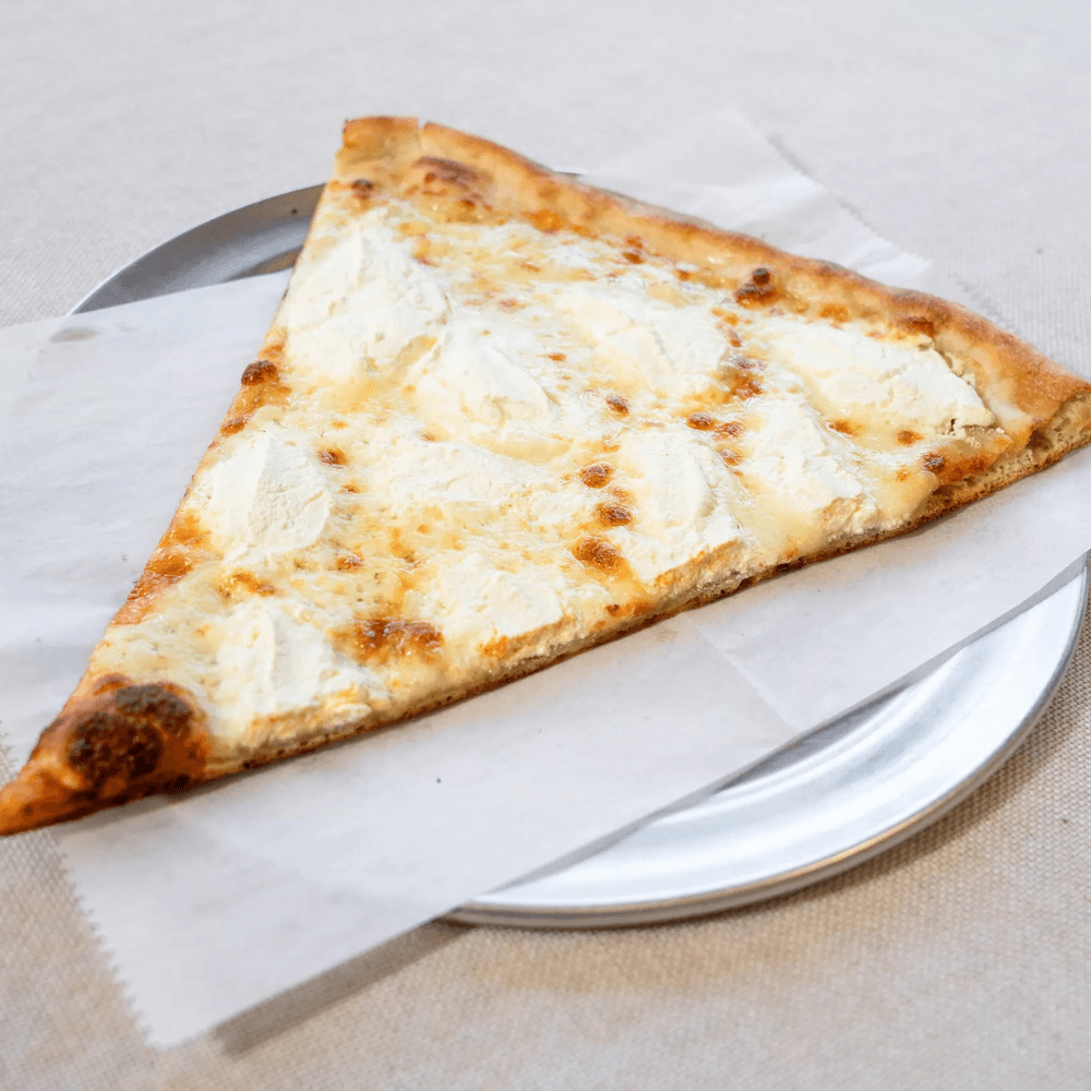 White Pizza Slice