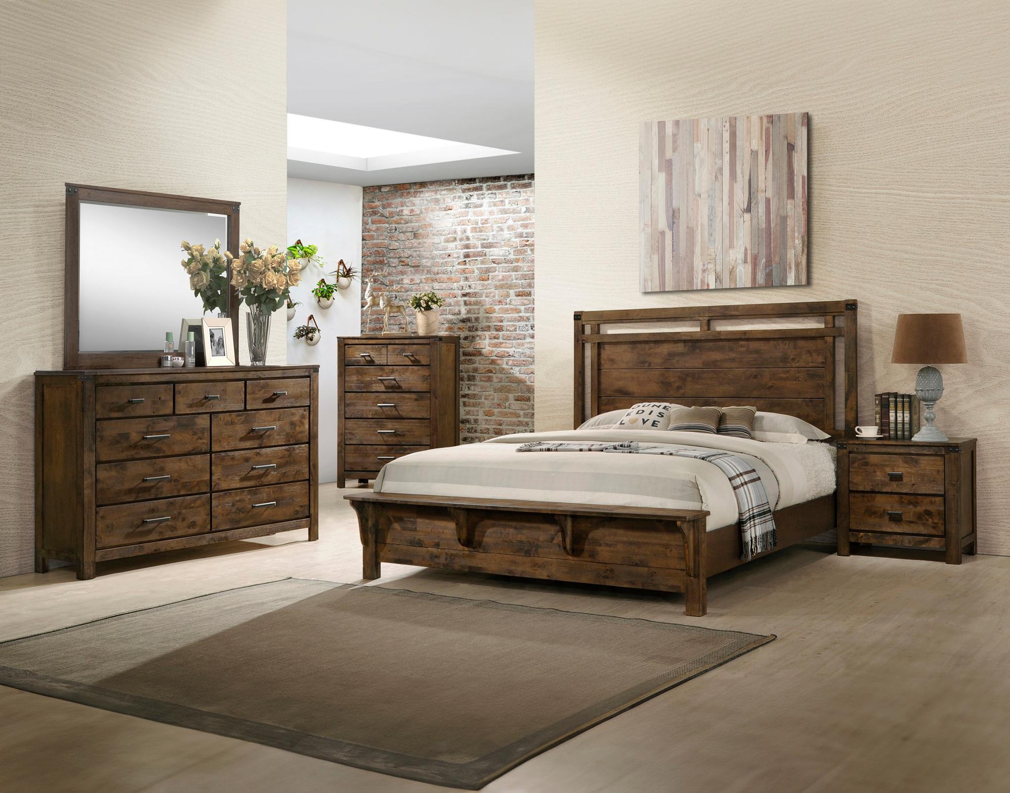 King Curtis Bed w/Chest, Dresser, Mirror