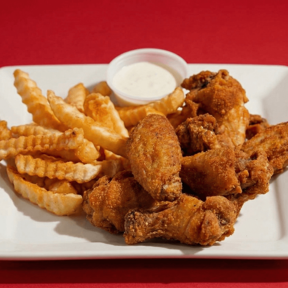 6 Pcs Wings N Fries