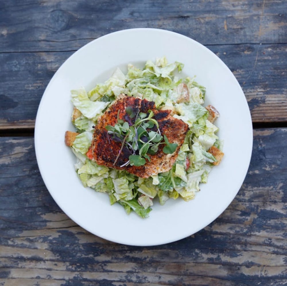 Wild Alaskan Salmon Caesar Salad