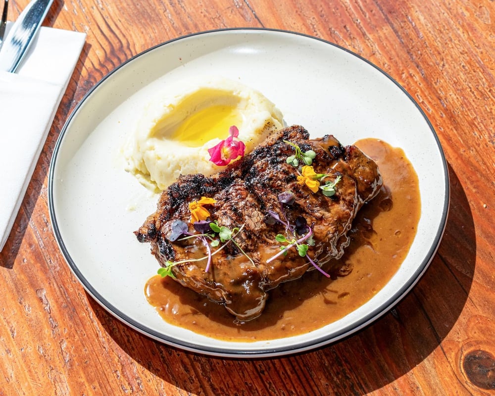 Grilled strip steak
