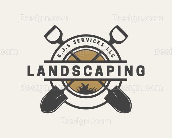 B. J. S. LANDSCAPING SERVICES Logo