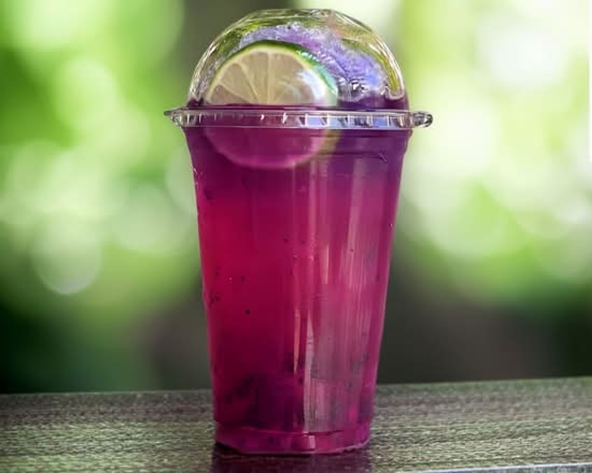 Fresh Dragon Fruit Juice with Coconut Milk