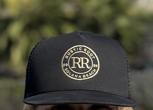 Black Snapback "Trucker" Hat