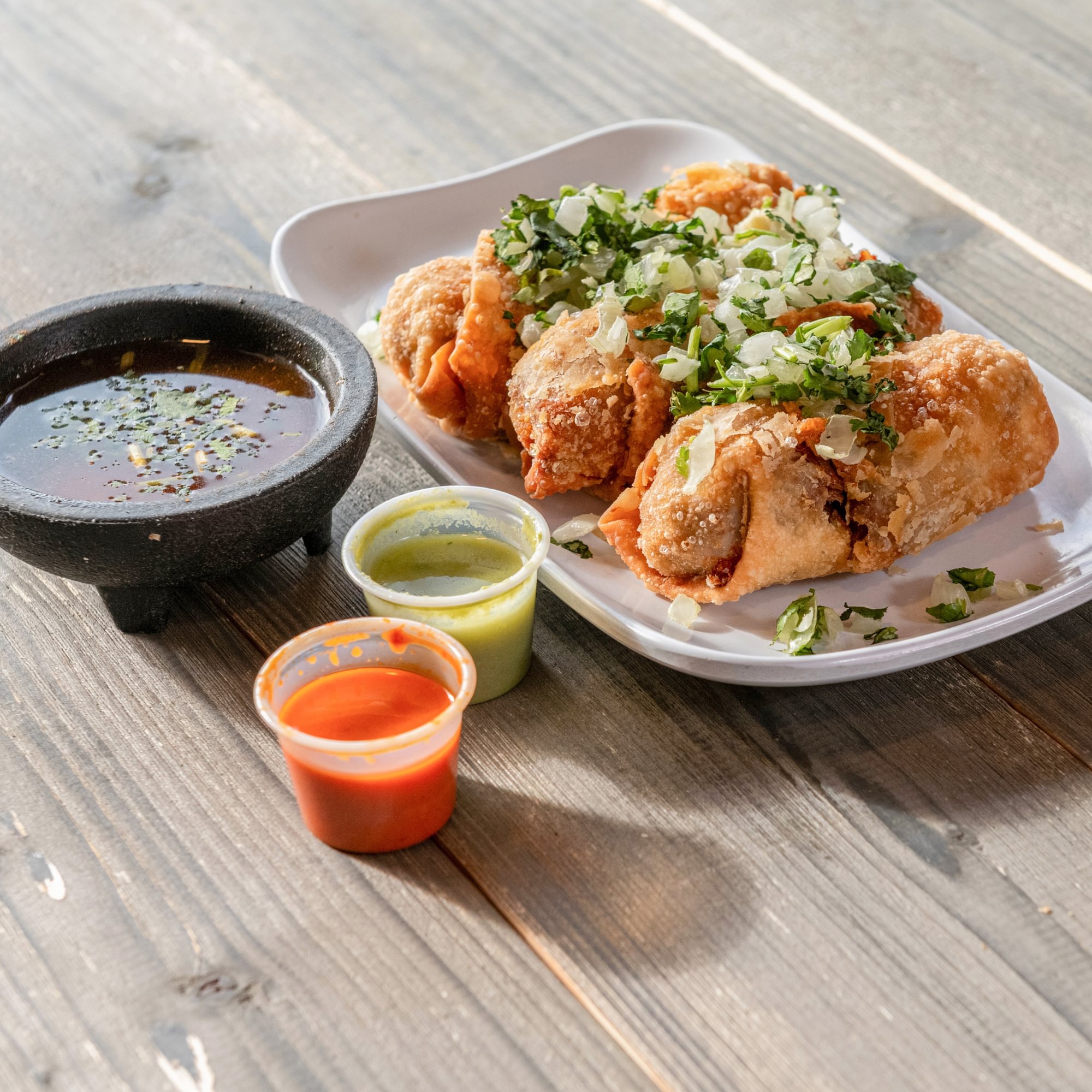 Birria Egg Rolls