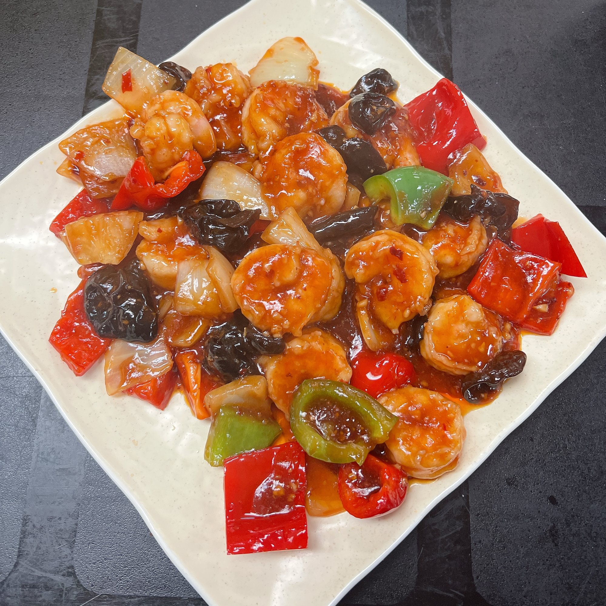 Shrimp with Garlic Sauce 鱼香虾