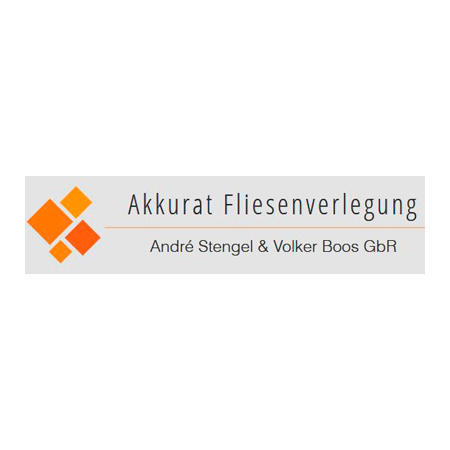 Logo von Akkurat Fliesenverlegung Andre Stengel & Volker Boos GbR