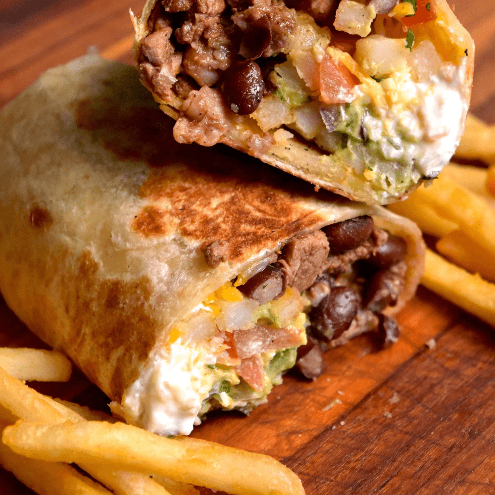Burritos with Fries