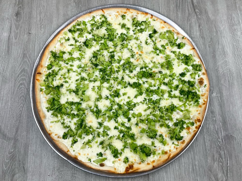 White Broccoli Pizza