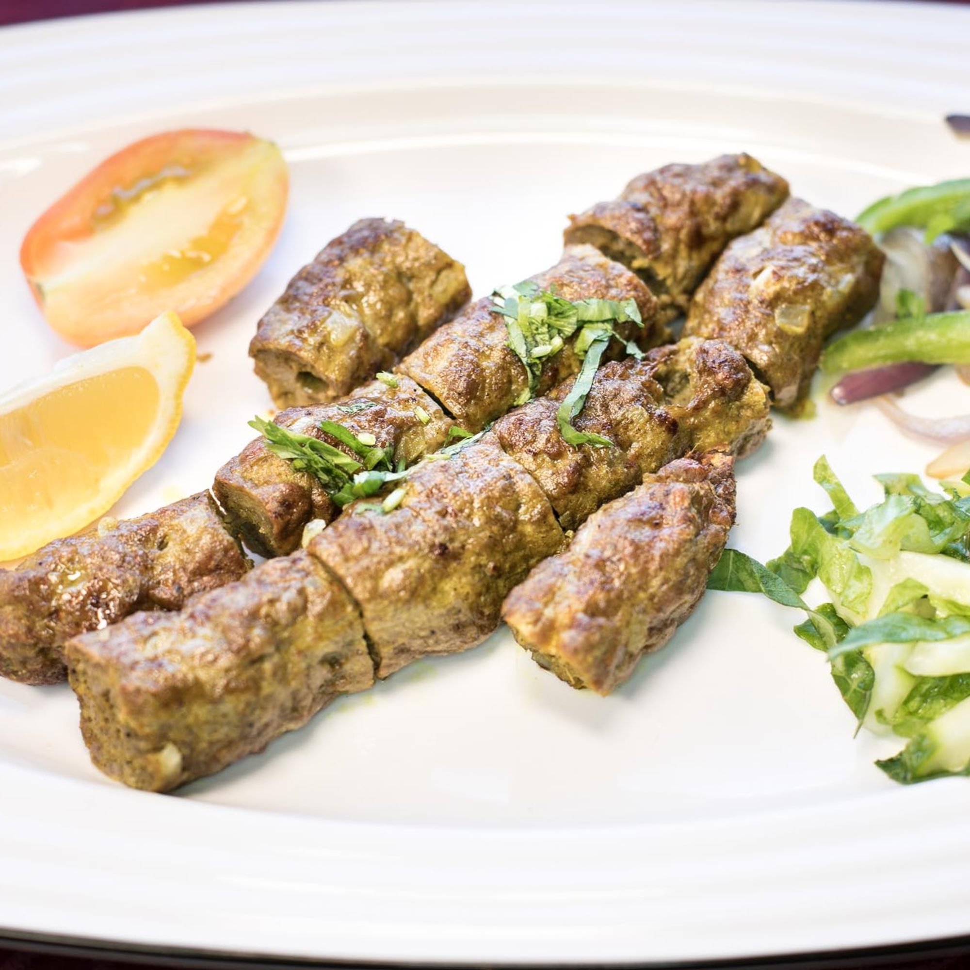 Char-Grilled Lamb Seekh