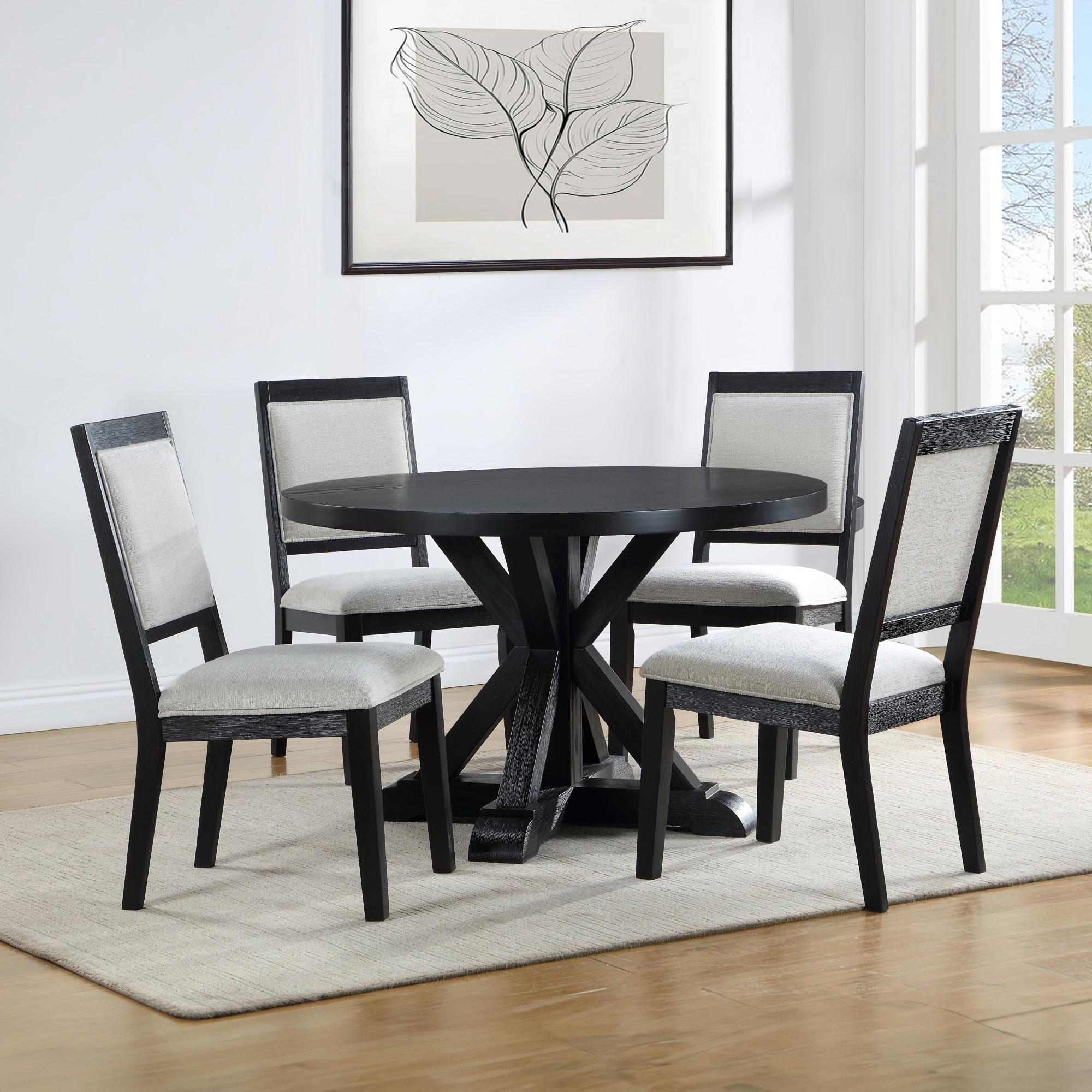 Molly Black 5 - Piece Dining Set