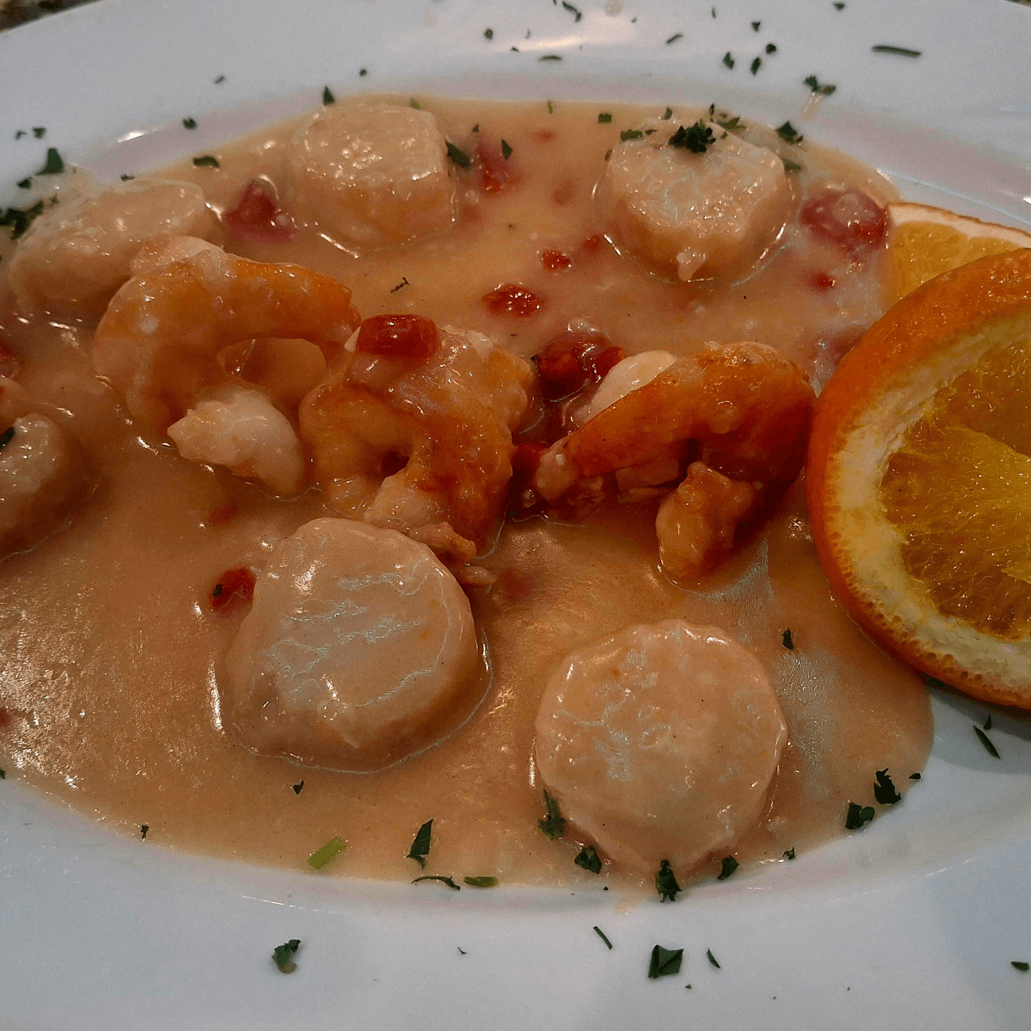 Shrimp & Scallops Scampi Combo