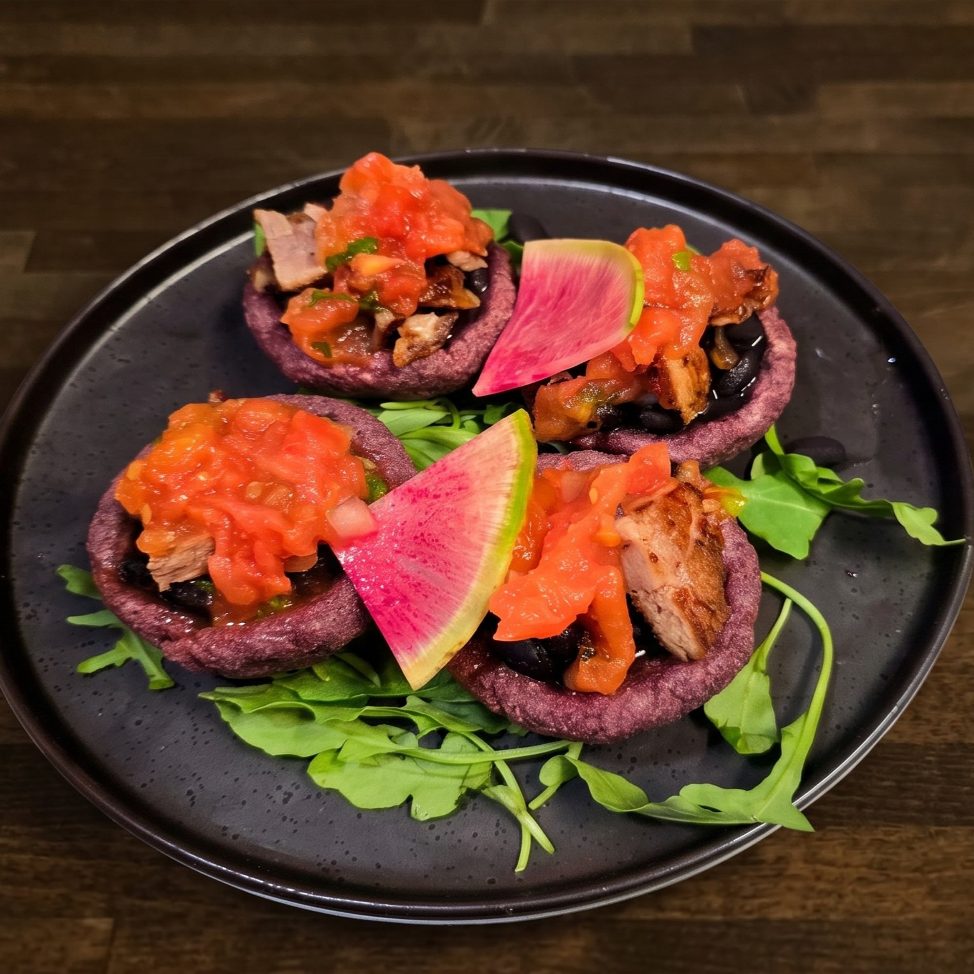 Guacales (Purple Corn Masa Bowls)