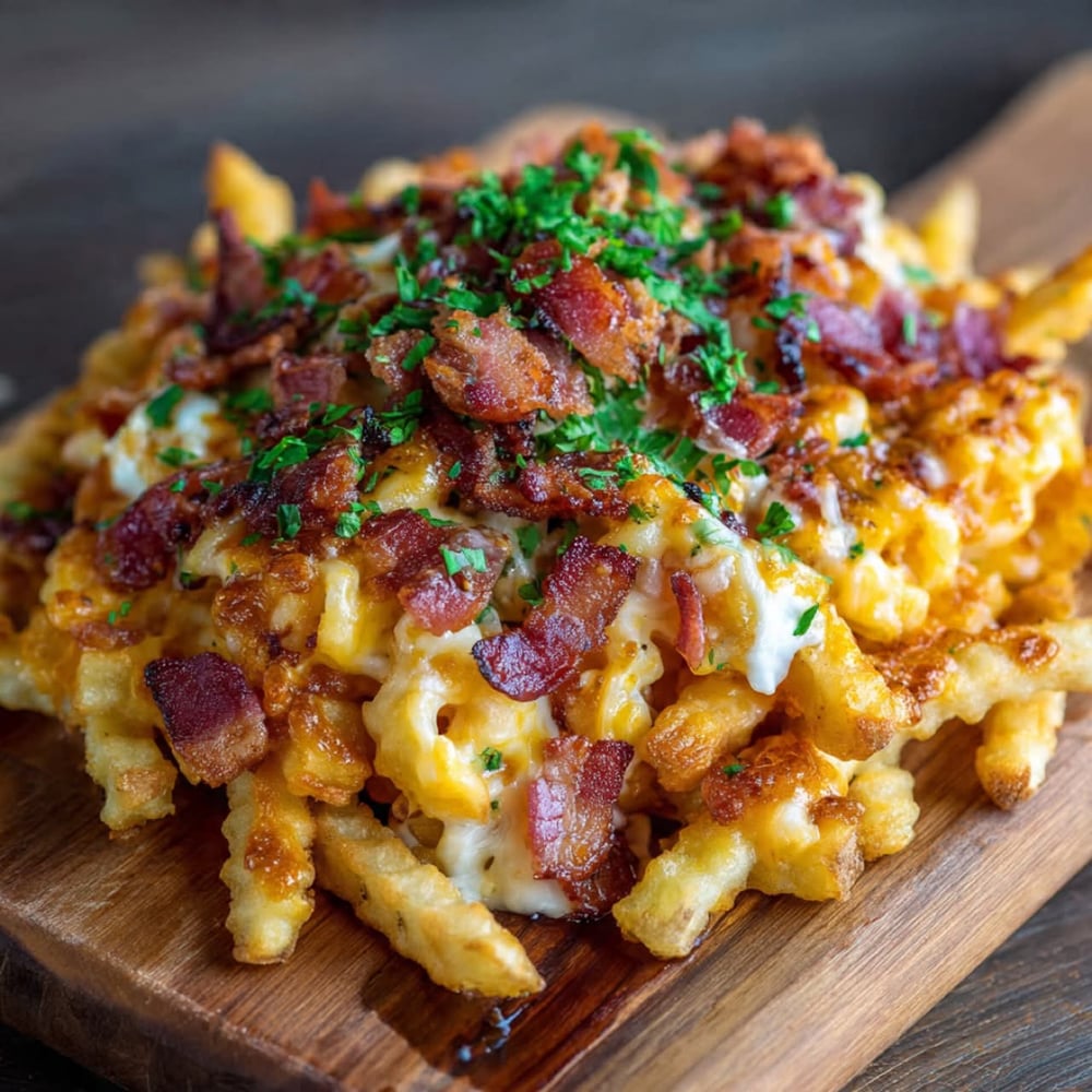 Bacon Mac & Cheese Loaded Fries