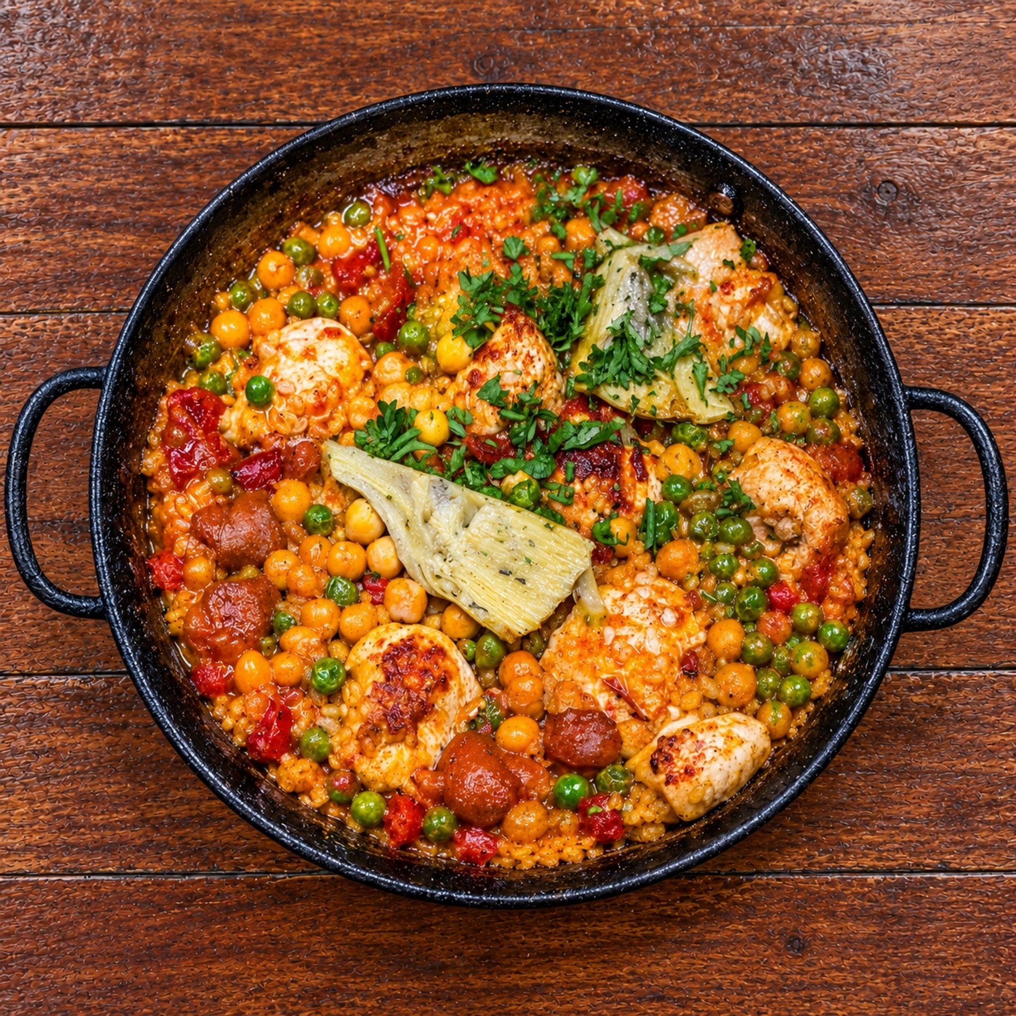 Paella de Campo / Country-Style Paella