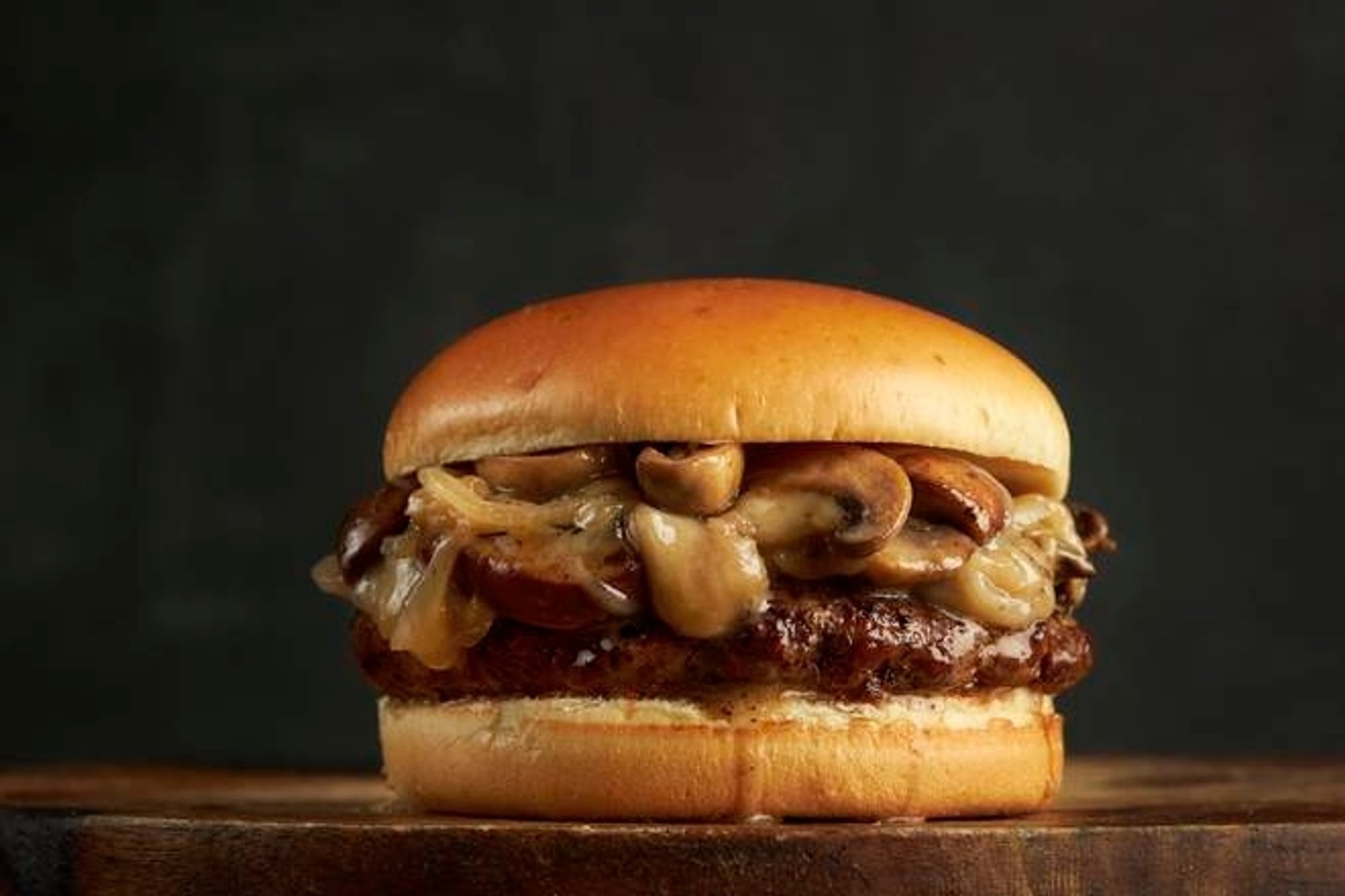 1/2 Lb Mushroom Cheeseburger