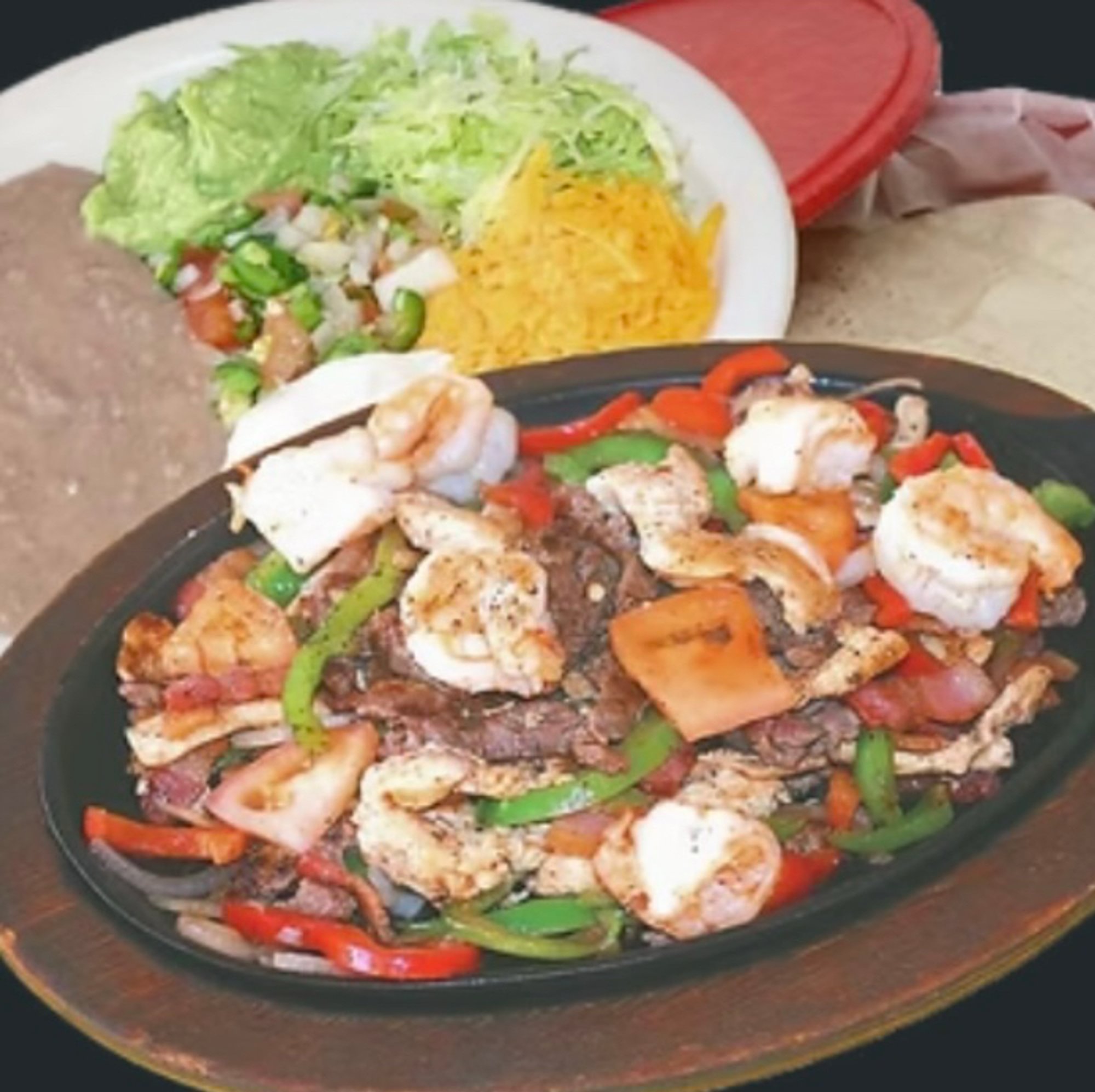 Camarones (Shrimp) & Bacon Fajita