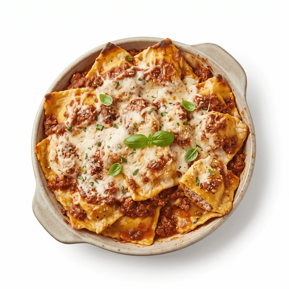 Ravioli with Meat Sauce