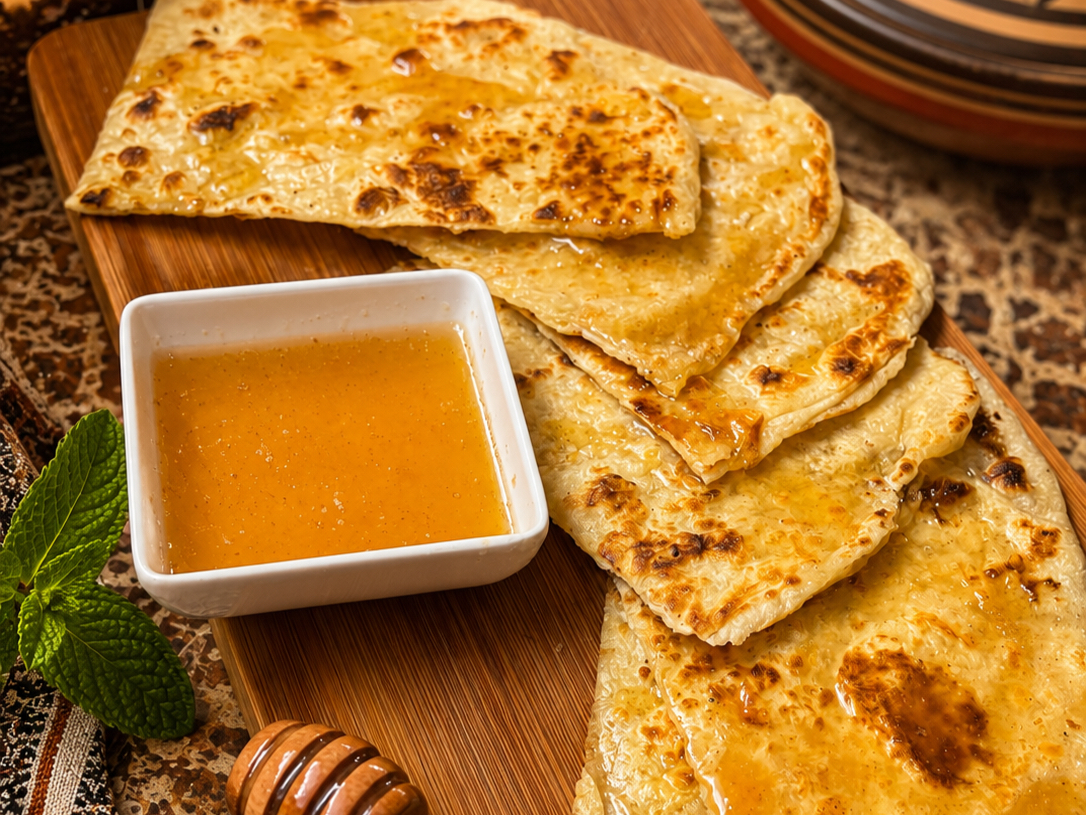 Msemen With Honey Butter