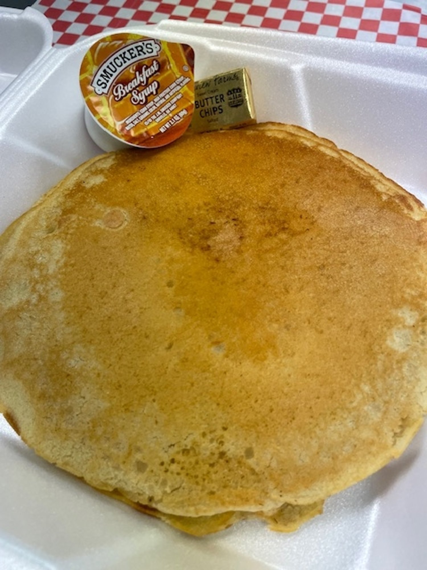 Three Pancakes and Syrup