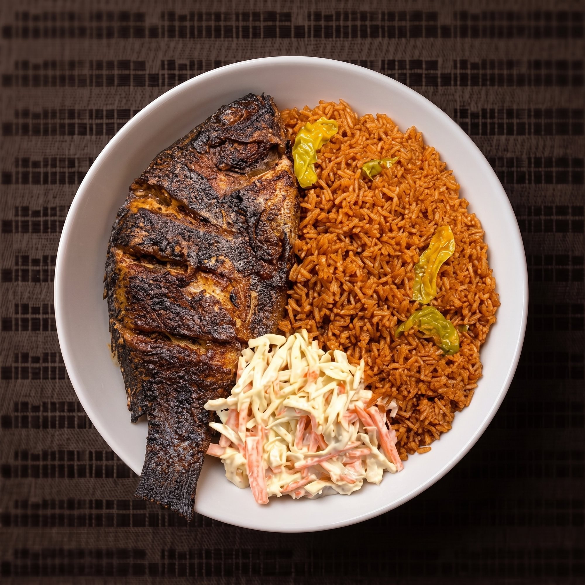 Grilled Tilapia with Jollof Rice