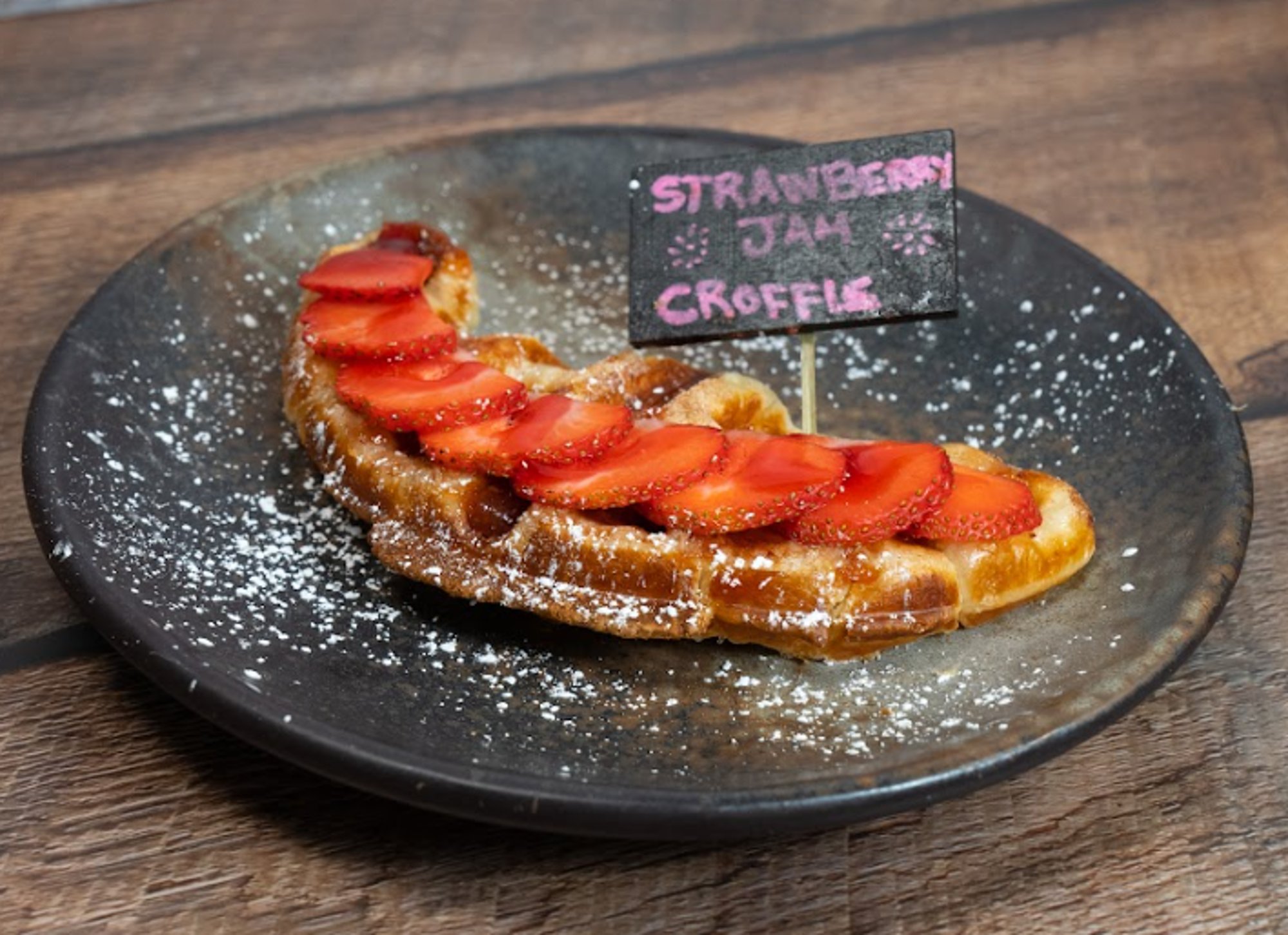 Strawberry & Jam Croffle