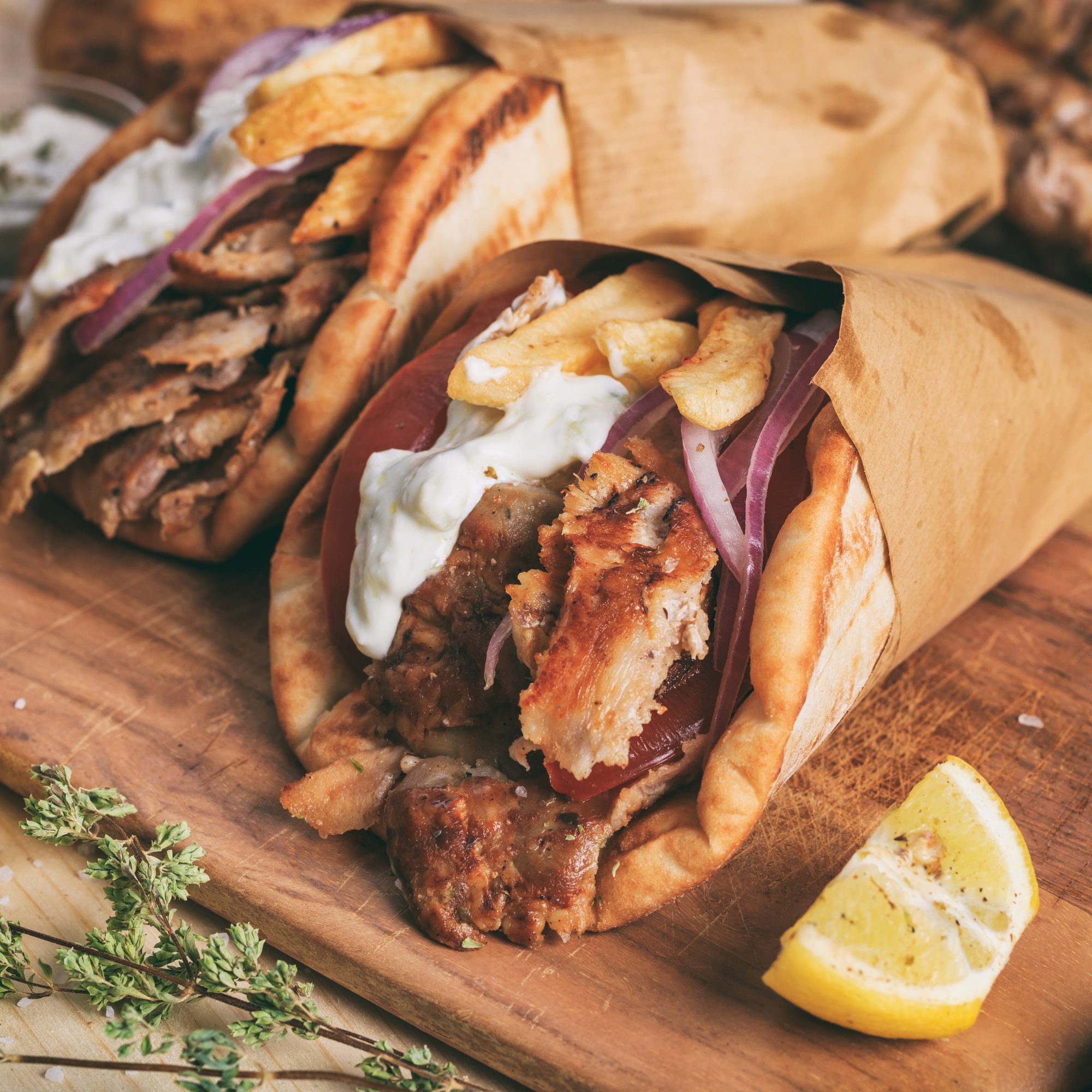 Beef Greek Gyro