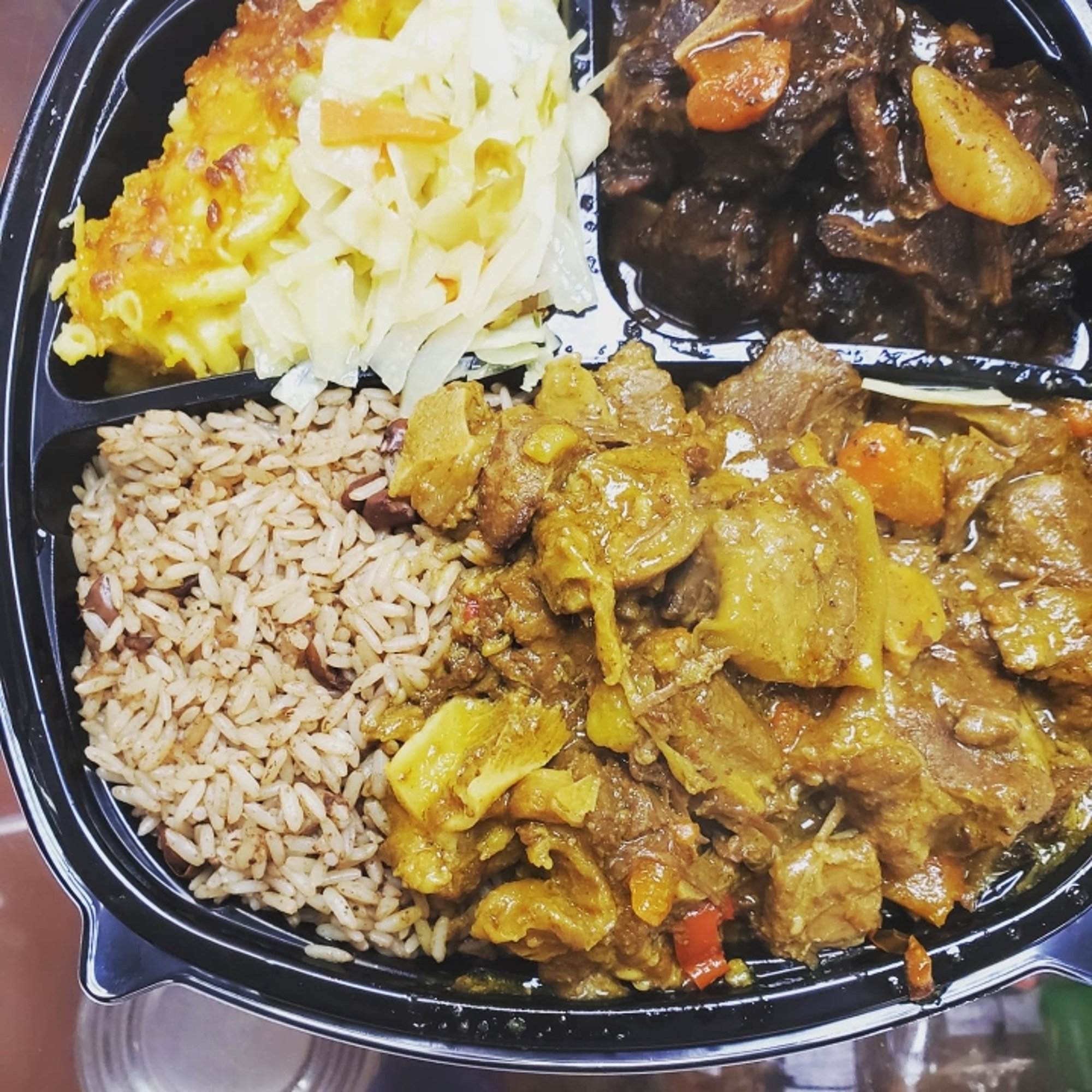 Curry Goat Platter Large