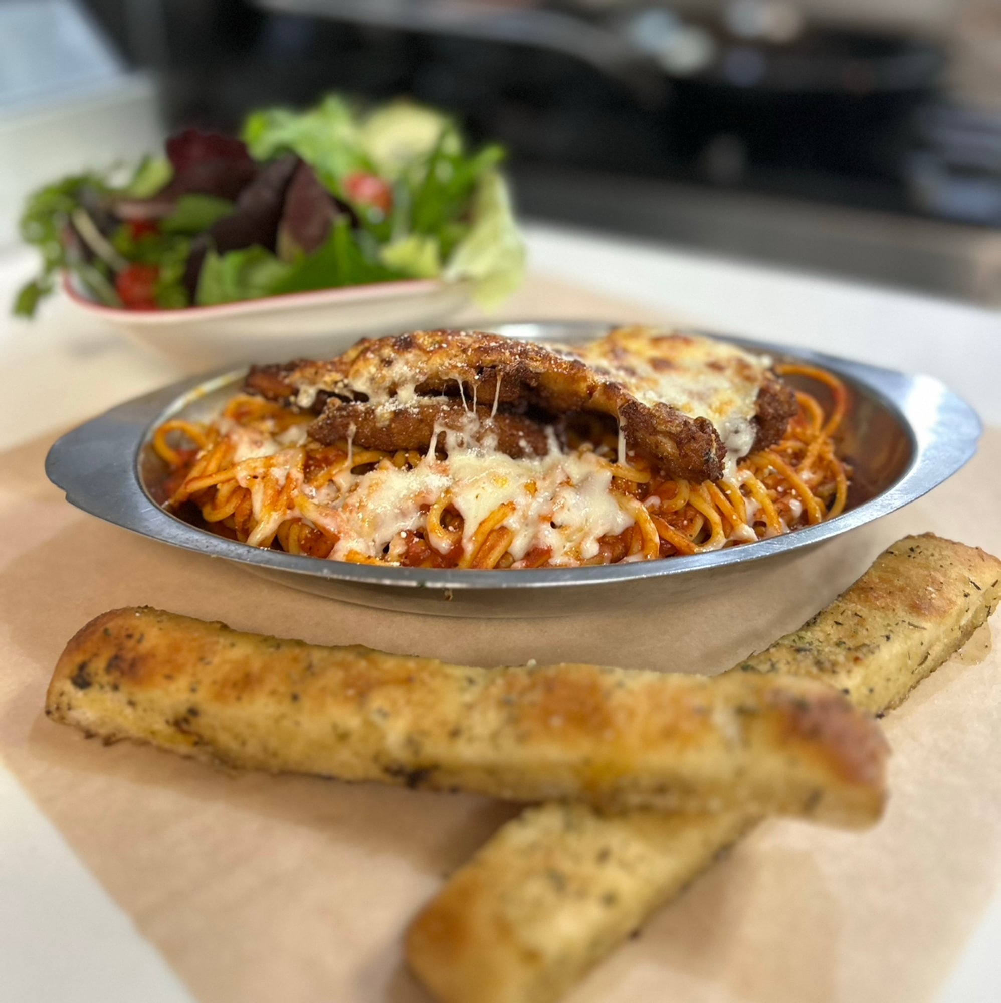 CHICKEN PARMESAN PASTA