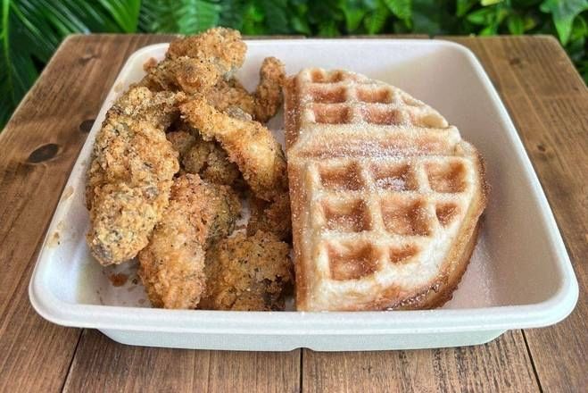 Crispy Oyster Mushroom & Waffle