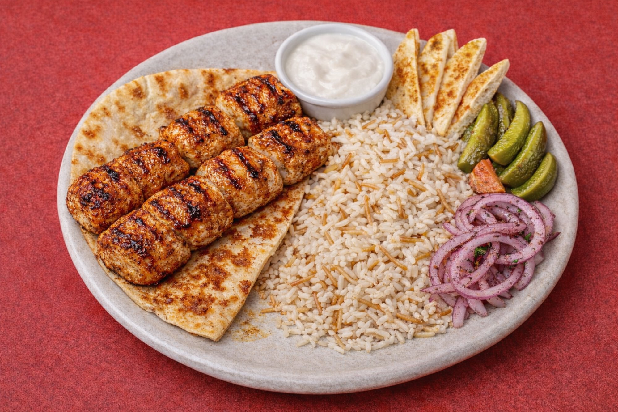 Shish Taouk Kebob Entree